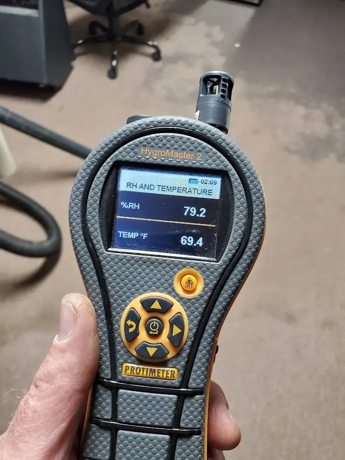 Moisture meter humidity assessment for Fire & Smoke Damage Restoration in Clemson University